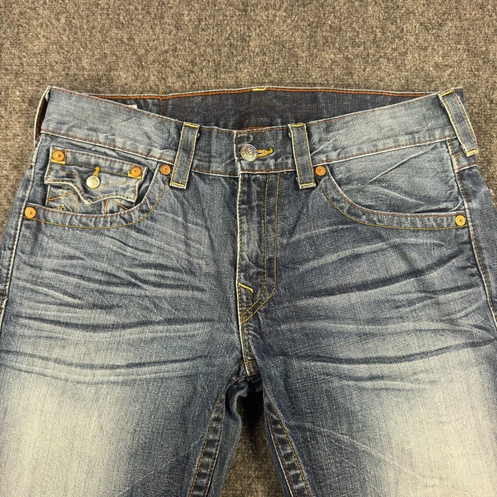 Vintage True Religion Men's Flap Pocket Ricky Jeans Size 34 Made In USA